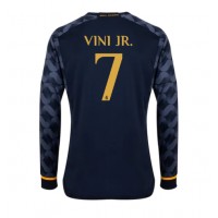 Real Madrid Vinicius Junior #7 Vonkajší futbalový dres 2023-24 Dlhy Rukáv